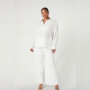 NEW Forever 21 Plus Size Eyelet Pants Set Size 3x